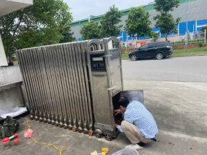 Lắp Đặt Cổng Xếp Tại Gia Lâm Hà Nội